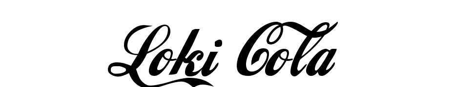 Loki Cola cкачати шрифт безкоштовно